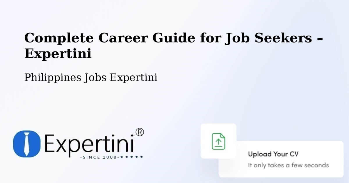 Career Guide for Job Seekers – Linao - Linao, Philippines Jobs Expertini